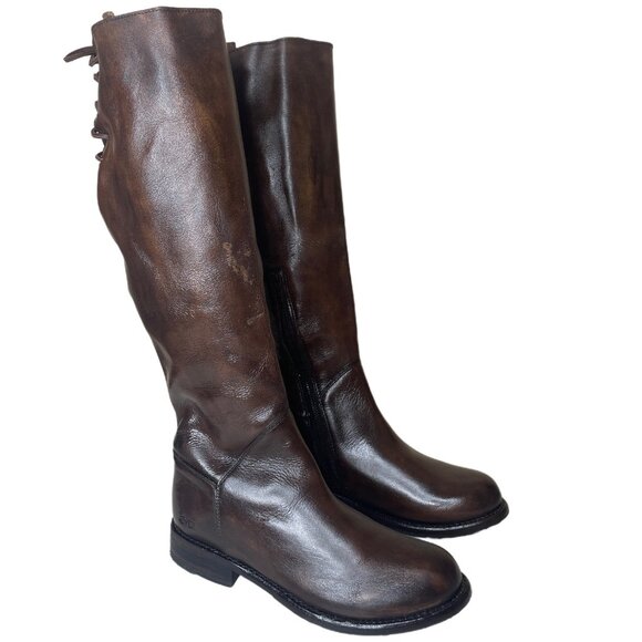 BED STU Manchester Distressed Tall Riding Boots BedStu Size 9 - Picture 1 of 16